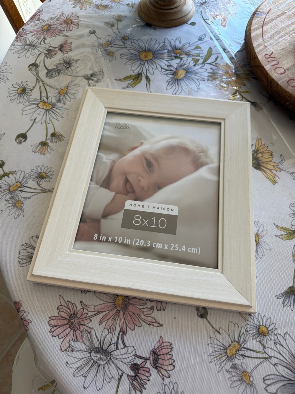 8x10 Cream Wood Picture Frame